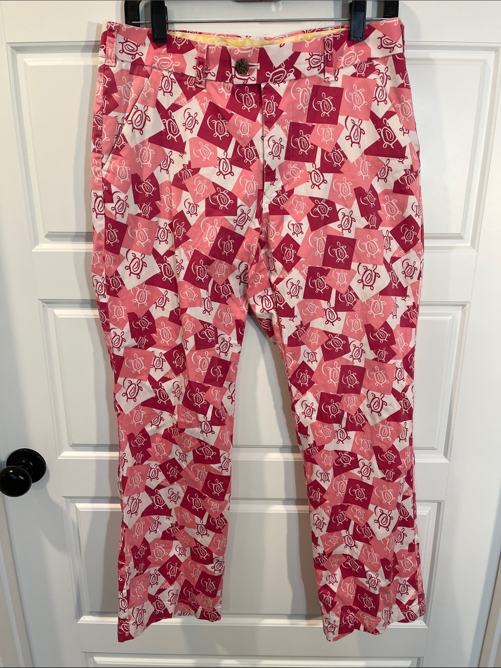 Vintage AnaClare Isla Tali turtle Print pants 32